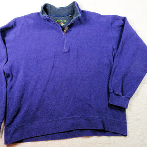 Orvis Trout Fishing Purple Qtr Zip Jacket Size XL